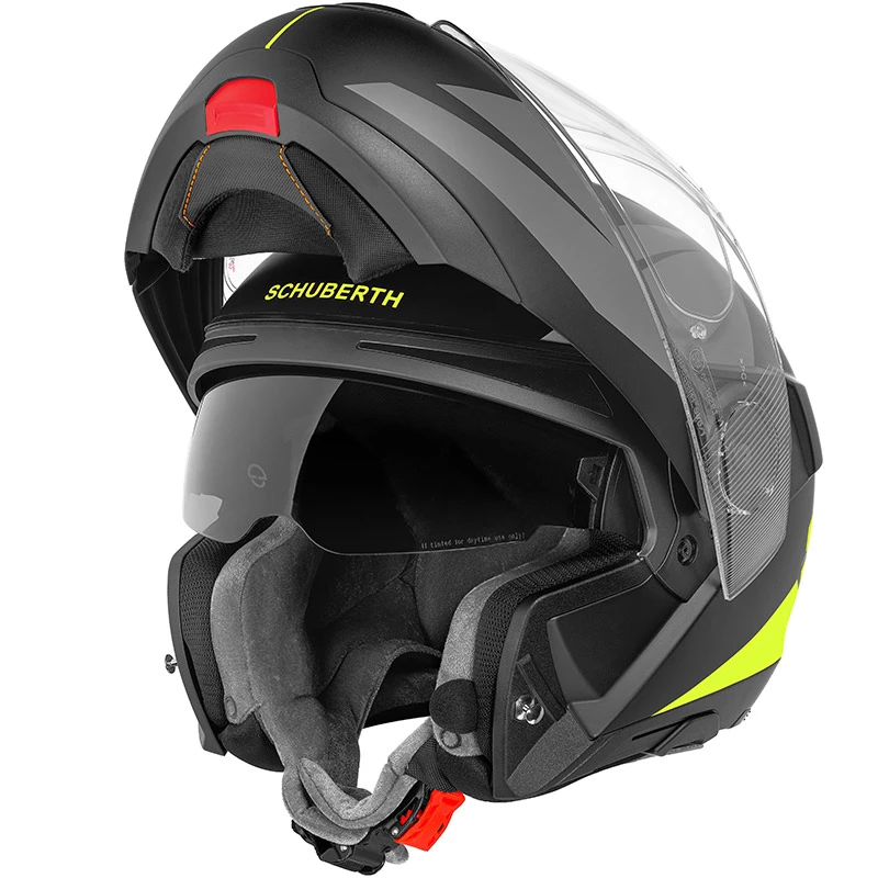 Fibra Casco Modulare Schuberth C4 Pro Merak Giallo - immagine 2
