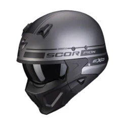 Mentoniera Removibile Casco Scorpion Covert X Tussle Argento Opaco Nero