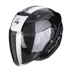 Policarbonato Casco Scorpion Exo 230 Condor Nero Opaco Bianco