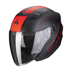 Policarbonato Casco Scorpion Exo 230 Condor Nero Opaco Rosso