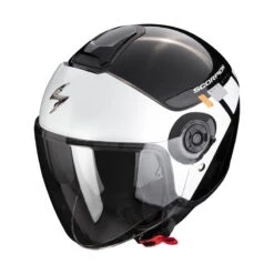 Policarbonato Casco Scorpion Exo City 2 Mall Nero Bianco Argento
