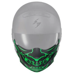 Prese Aria Mentoniera Scorpion Exo-combat Evo Samurai Verde
