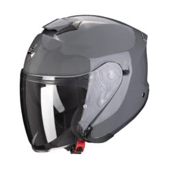 Fibra Casco Jet Scorpion Exo S1 Solid Grigio Cemento