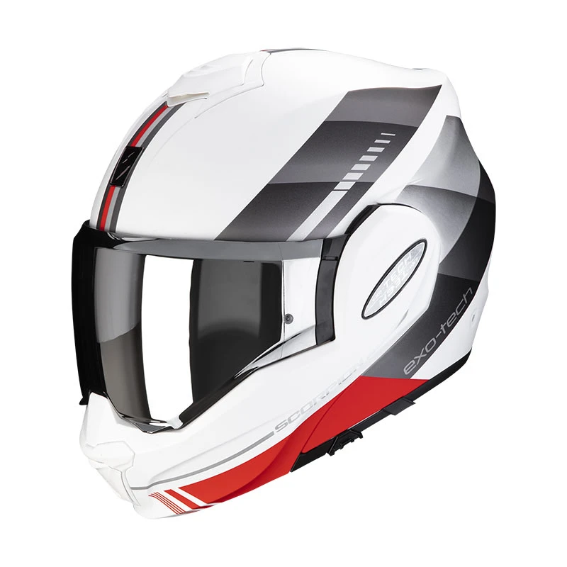 Policarbonato Casco Scorpion Exo Tech Evo Genre Bianco Argento