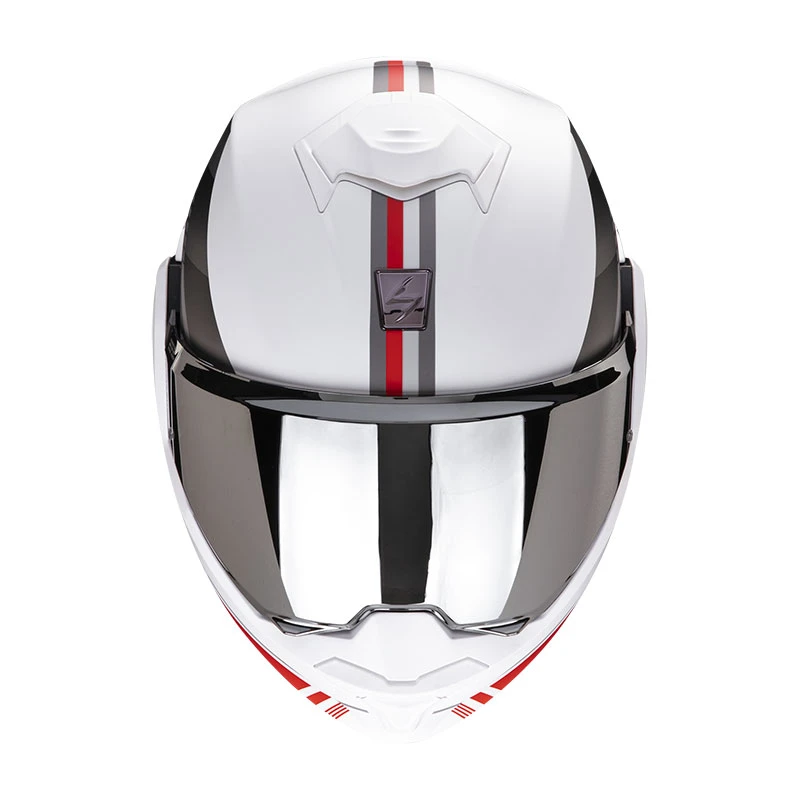 Policarbonato Casco Scorpion Exo Tech Evo Genre Bianco Argento - immagine 2