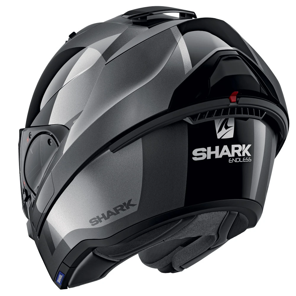 Policarbonato Casco Modulare Shark Evo Es Endless Nero - immagine 3