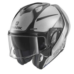 Policarbonato Casco Modulare Shark Evo Gt Encke Mat Argento