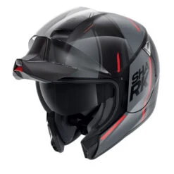 Policarbonato Casco Modulare Shark Evo Jet Vyda Mat Rosso
