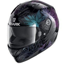 Policarbonato Casco Shark Ridill 1.2 Nelum Nero Glitter
