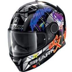 Fibra Casco Shark Spartan 1.2 Lorenzo Catalunya Gp Blu