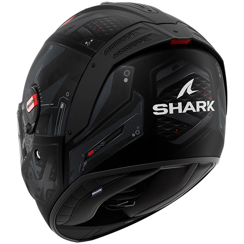 Fibra Casco Shark Spartan Rs Stingrey Mat Nero Rosso - immagine 2