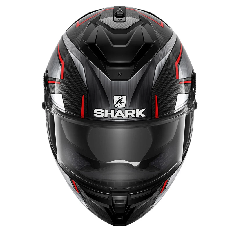Fibra Casco Shark Spartan Gt Carbon Kromium Rosso - immagine 3