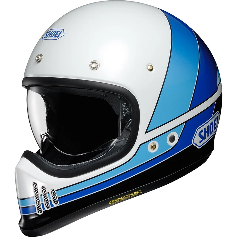 Fibra Casco Shoei Ex-zero Equation Tc-11 Blu Bianco