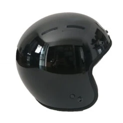 Fibra Casco Simpson Chopper Nero Lucido