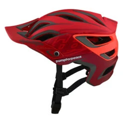 Mtb Casco Troy Lee Designs A3 Pump For Peace Rosso