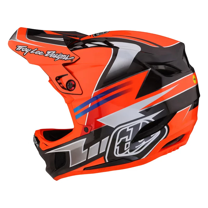 Downhill Casco Troy Lee Designs D4 Carbon Saber Rosso - immagine 2