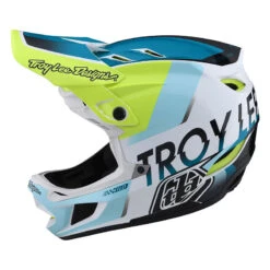 Downhill Troy Lee Designs D4 Composite Qualifier Bianco Verde