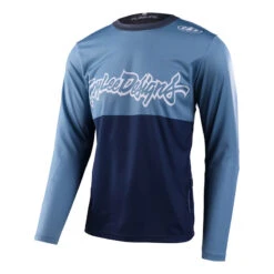 Maglie Maglia Troy Lee Designs Flowline Ls Scripter Blu
