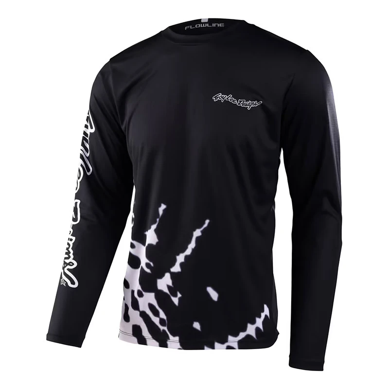 Maglie Maglia Troy Lee Designs Flowline Ls Big Spin Nero