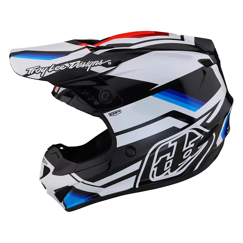 Policarbonato Casco Troy Lee Designs Gp Apex Bianco Blu