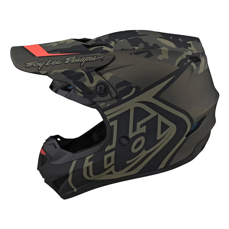 Policarbonato Casco Troy Lee Designs Gp Overload Camo Verde - immagine 2