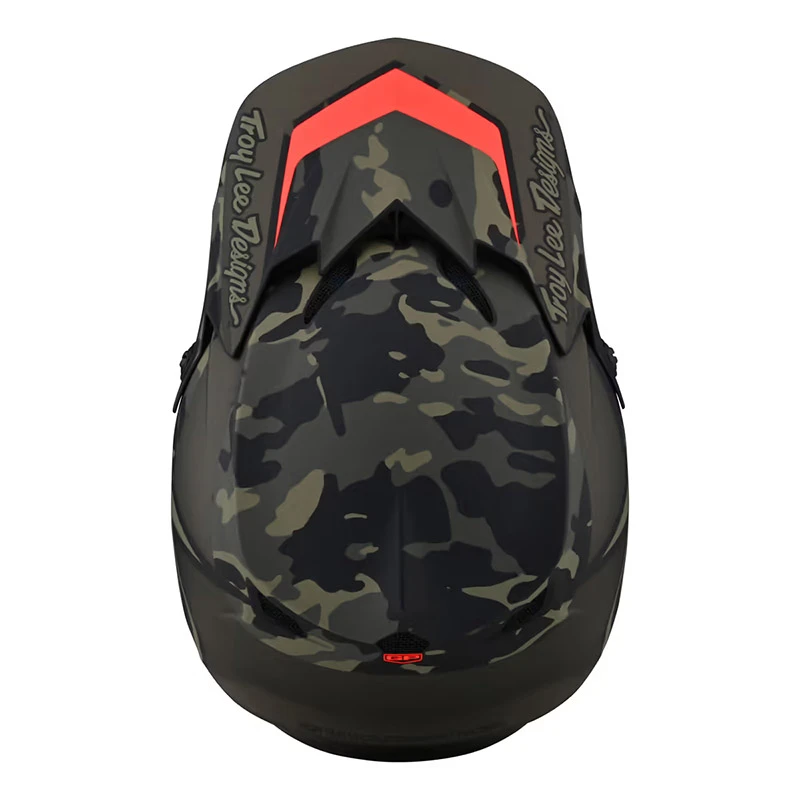 Policarbonato Casco Troy Lee Designs Gp Overload Camo Verde - immagine 4
