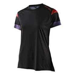 Maglie Maglia Donna Troy Lee Designs Lilium Rugby Ss Nero