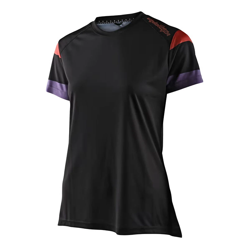 Maglie Maglia Donna Troy Lee Designs Lilium Rugby Ss Nero