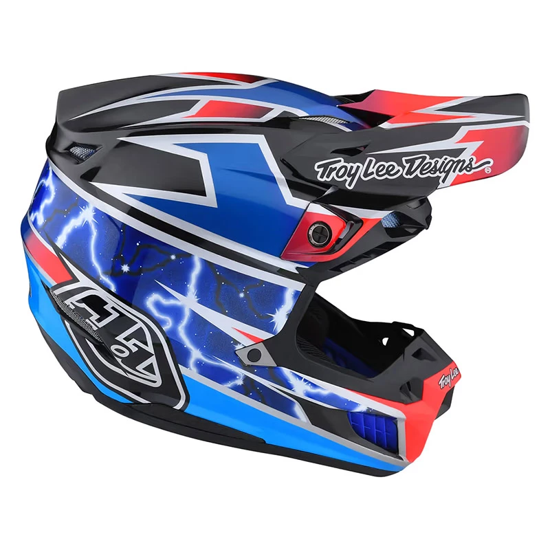 Fibra Troy Lee Designs Se5 Composite Lightning Blu - immagine 2