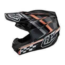 Policarbonato Casco Troy Lee Designs Se4 Polyacrylite Warped Nero
