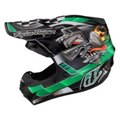 Policarbonato Troy Lee Designs Se4 Polyacrylite Carb Verde