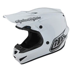 Policarbonato Casco Troy Lee Designs Se4 Polyacrylite Mono Bianco