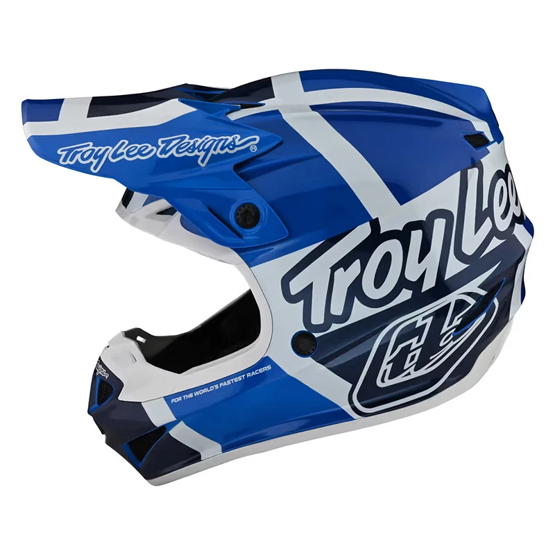 Policarbonato Troy Lee Designs Se4 Polyacrylite Quattro Bimbo Blu