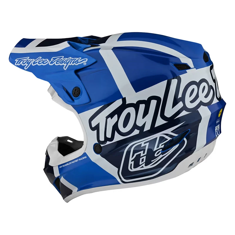 Policarbonato Troy Lee Designs Se4 Polyacrylite Quattro Bimbo Blu - immagine 2