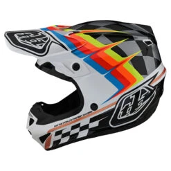 Policarbonato Troy Lee Designs Se4 Polyacrylite Warped Bianco