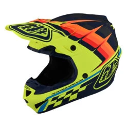 Policarbonato Troy Lee Designs Se4 Polyacrylite Warped Bimbo Giallo