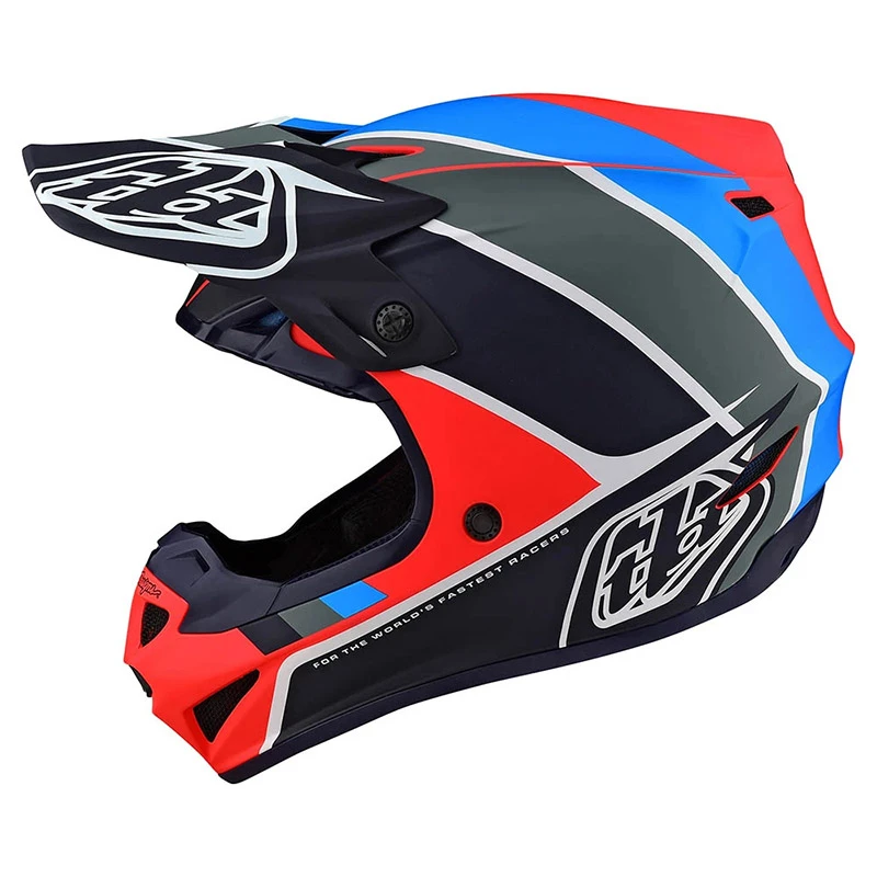 Policarbonato Casco Troy Lee Designs Se4 Polyacrylite Beta Navy - immagine 2