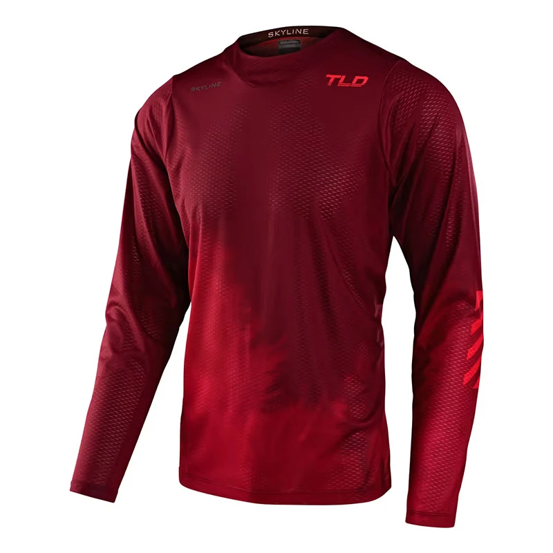 Maglie Maglia Troy Lee Designs Skyline Air Ls Fades Rosso
