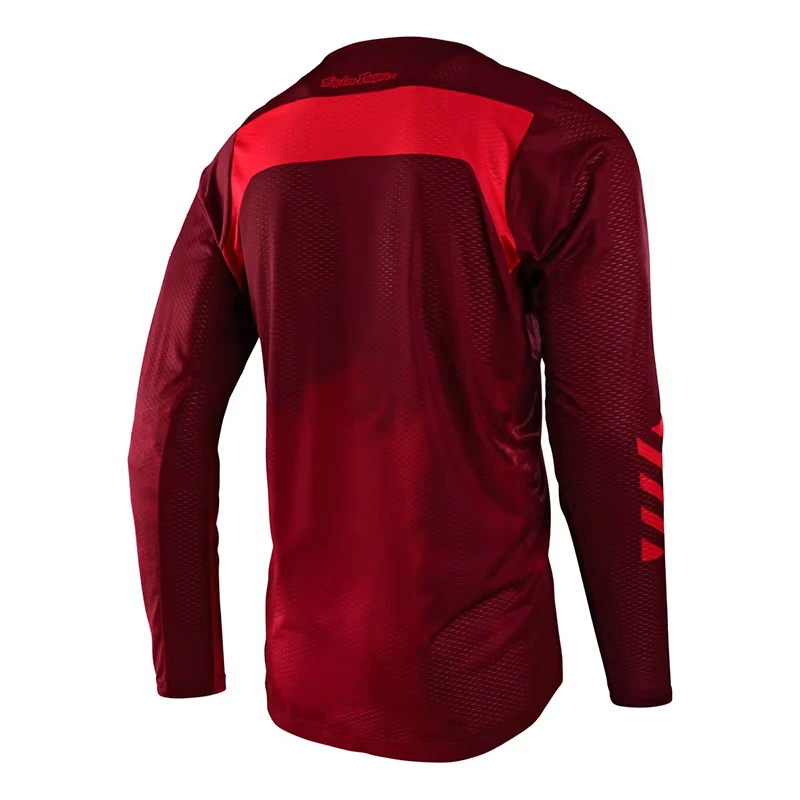 Maglie Maglia Troy Lee Designs Skyline Air Ls Fades Rosso - immagine 2