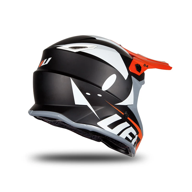 Policarbonato Casco Bimbo Ufo Nero Arancio - immagine 3