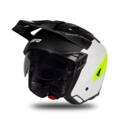 Trial Casco Ufo Sheratan 2206 Nero Bianco Giallo