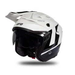 Trial Casco Ufo Sheratan 2206 Bianco Nero